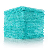 The Rag Company towel front view showing teal color and size benefit