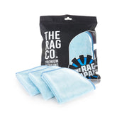 The Rag Company front packaging showing 3-pack and product benefit of streak-free cleaning