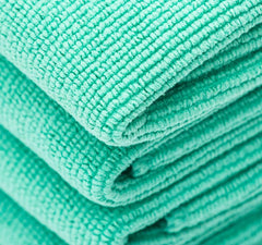 The Rag Company towel in use removing coating residue demonstrating safe leveling benefit
