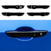 Thenice front view of black handle cover showing sleek finish and protection