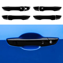 Thenice front view of black handle cover showing sleek finish and protection