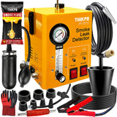 THIKPO smoke machine front view showing durable metal housing and portability benefit
