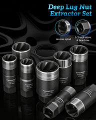 Thinkpro extractor sockets organized in durable case for portable storage