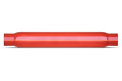 Thrush Glasspack front view shows inlet outlet and red finish for durable performance