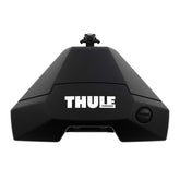 Thule Evo clamp foot front view showing streamlined design and secure fit
