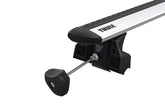 Thule front view of Evo footpack showing secure mounting benefit