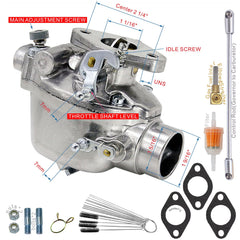 THUNDERMINGO side profile of carburetor highlighting throttle linkage and durable construction