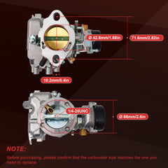 THUNDERMINGO intake throat measured at 43mm for accurate compatibility
