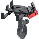 Tiakia front view on handlebar showing secure phone mounting benefit