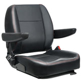 TICSEA front view seat folded backrest showing compact storage and comfort
