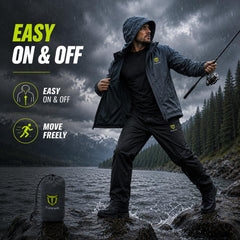 TIDEWE jacket pocket detail showing capacity to hold small outdoor gear