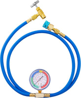Tigbear front assembly showing hose, gauge and fittings for easy charging