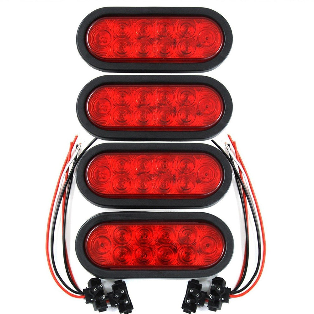 Tigerflex ROULERUS front view red oval light showing lens and mounting, improves visibility