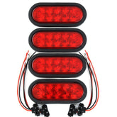 Tigerflex ROULERUS front view red oval light showing lens and mounting, improves visibility