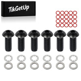 TIKGETUP front view of derby cover bolts showing finish and anti-theft heads