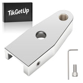 TIKGETUP front view of Ez Shift in chrome showing precise shape and fit benefit