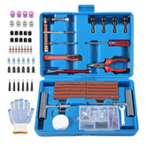 TILIBOTE open case showing organized 117-piece tire repair kit for quick access