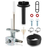 TIMEPAL petcock front assembly showing valve face and clean fit benefits