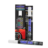 Tire Ink pen front view showing slender barrel and label for precise control
