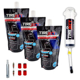 TireJect front packaging showing kit contents and benefits