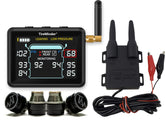 TireMinder i10 front display showing clear PSI and temperature readouts for fast decisions