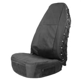 TIROL front view installed on seat showing full coverage and protection