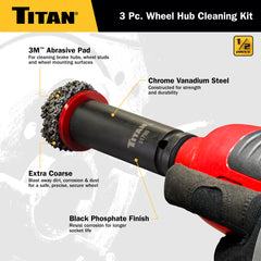 Titan 51798 locking ring detail ensuring pad stays secure during use