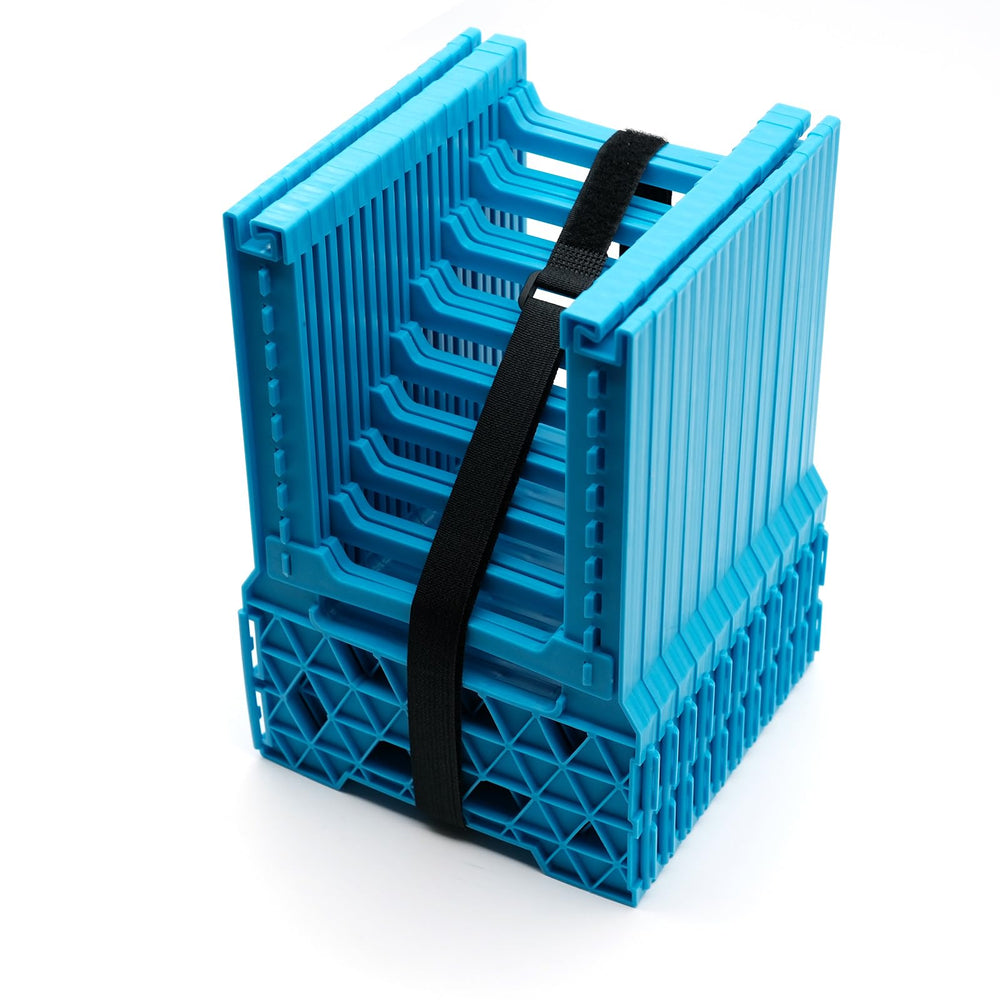 Tlaleikejia front view of assembled hose support showing stable cradle benefit