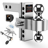 Tlvuvmo front view of assembled hitch showing compact, strong design and quick setup benefit