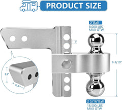 Tlvuvmo side profile displaying height adjustment slots and quick-change benefit