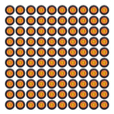 TMH front pack of 100 amber LED marker lights showing compact supply and convenience