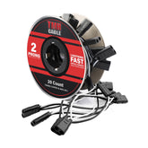 TMH front view of 20-count harness roll showing compact packaging and ready-to-cut length benefit