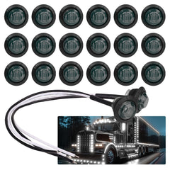 TMH front view of pack of 20 smoked lens markers showing compact design and fleet readiness