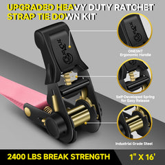 TOBUMO Onesnt ratchet close-up displaying padded handle and durable gear