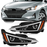 TODO front assembly pair showing full housings and clear lenses, improves night visibility
