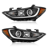 TODO front view of headlight assembly showing OEM fit and clean chrome finish for accurate replacement