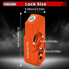 TOKCKYBL closeup of tamper-proof key cylinder offering robust pick resistance