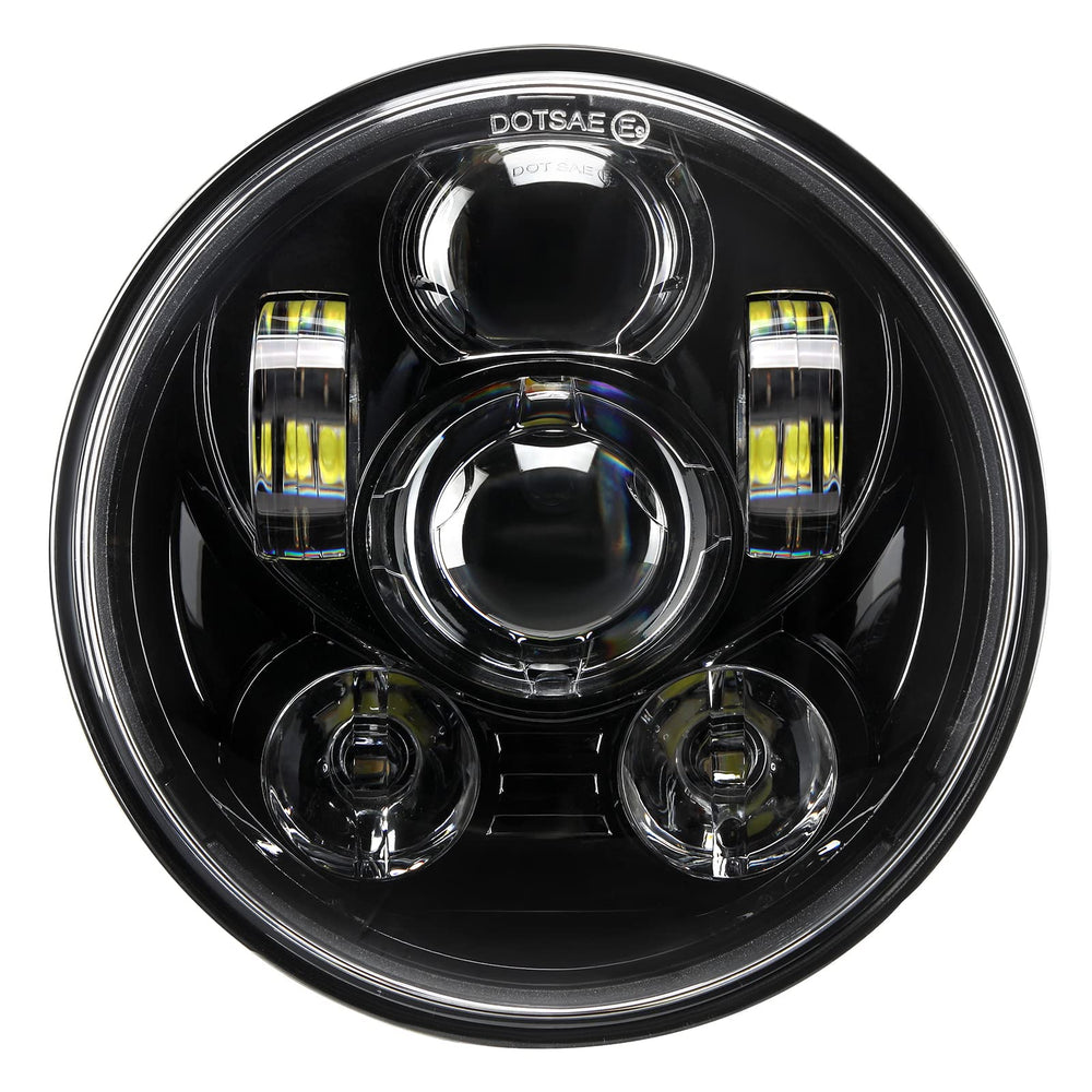 ToKnoMe front-facing headlight showing lens and housing, improves road visibility