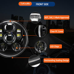 ToKnoMe H4 plug and wiring detail, enables plug-and-play replacement