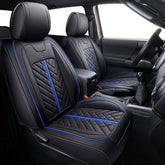 Tomatoman front seat full set installed showing tailored fit and protection
