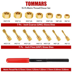 TOMMARS tools laid out showing all metric sizes for quick identification