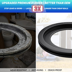 TOMOON installed seal in Dometic valve demonstrating leak-free fit