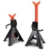TONDA front view of jack stands showing sturdy build and quick placement benefit