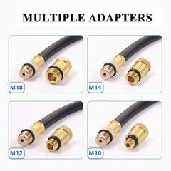 TONZACK inline spark tester connected to plug demonstrating safe spark check