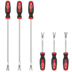 TOOLEAGUE front view of 6-piece trim removal set showing full kit and organized layout benefit