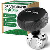Top Life front view of steering knob showing ergonomic head and finish for improved control