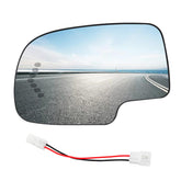TOP-MAX front view of driver side mirror glass showing retrofit fit and restored look