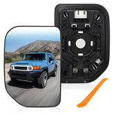 TOP-MAX front driver-side mirror glass showing clean replacement and correct fitment