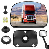 TOP-MAX hood mirror glass front view showing convex shape and fit benefit