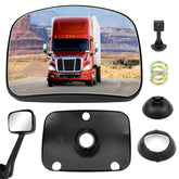 TOP-MAX passenger hood mirror front view showing fit and finish benefits